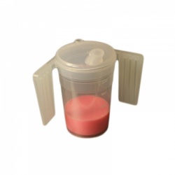 Feeding Cup with Two Long Spouted Lids and Wing Handle (200ml)